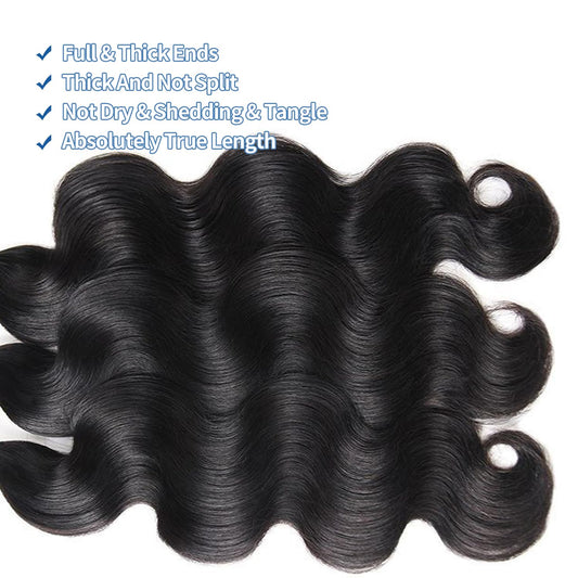 16A Raw Virgin Human Hair Body Wave Bundles 18-22 Inch Unprocessed Weave 3 Bundles