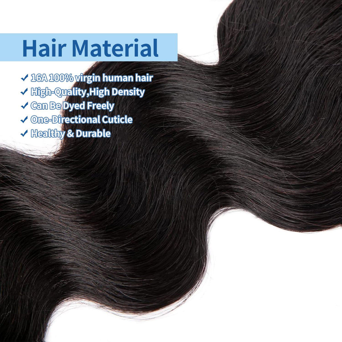 16A Raw Virgin Human Hair Body Wave Bundles 18-22 Inch Unprocessed Weave 3 Bundles