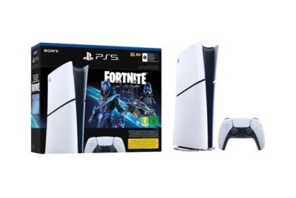Sony PlayStation 5 PS5 Slim Digital Edition Console – Fortnite Cobalt Star Bundle, EU Plug